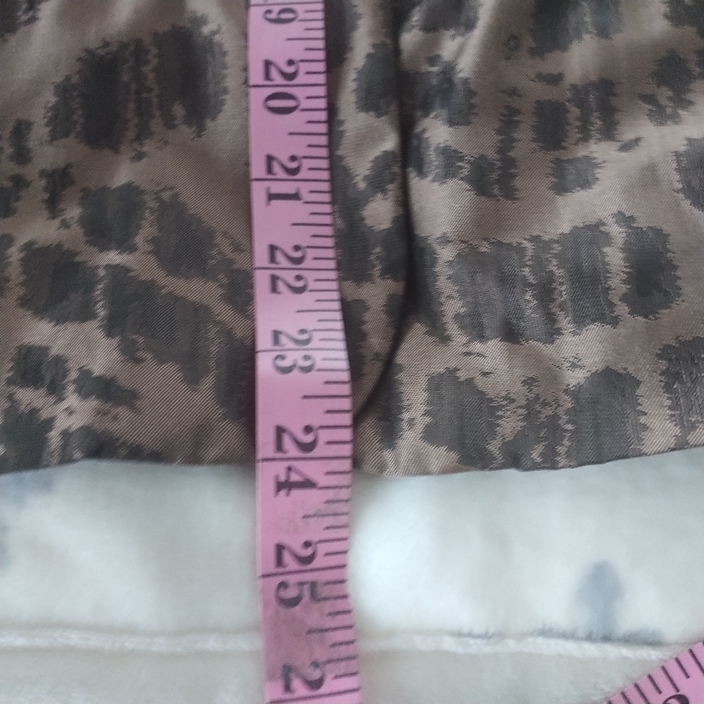 Chico's Animal Print Ruffle Front Blazer Jacket Chico's sz2 - Picture 13 of 14